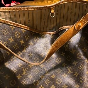 Louis Vuitton Gold and Brown Monogram Tote